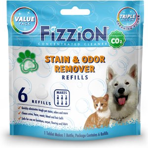 Fizzion Pet Stain & Odor Remover Refill Pouch, 6 count