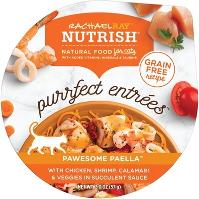 Rachael Ray Nutrish Purrfect Entrees Pawesome Paella Cat Food Trays, 2-oz, case of 12, slide 1 of 1