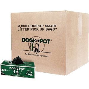 Dogipot Smart Litter Dog Poop Pick Up Bags, 20 count