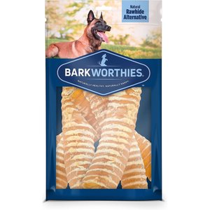 Barkworthies Beef Trachea Dog Chew, 1-lb bag