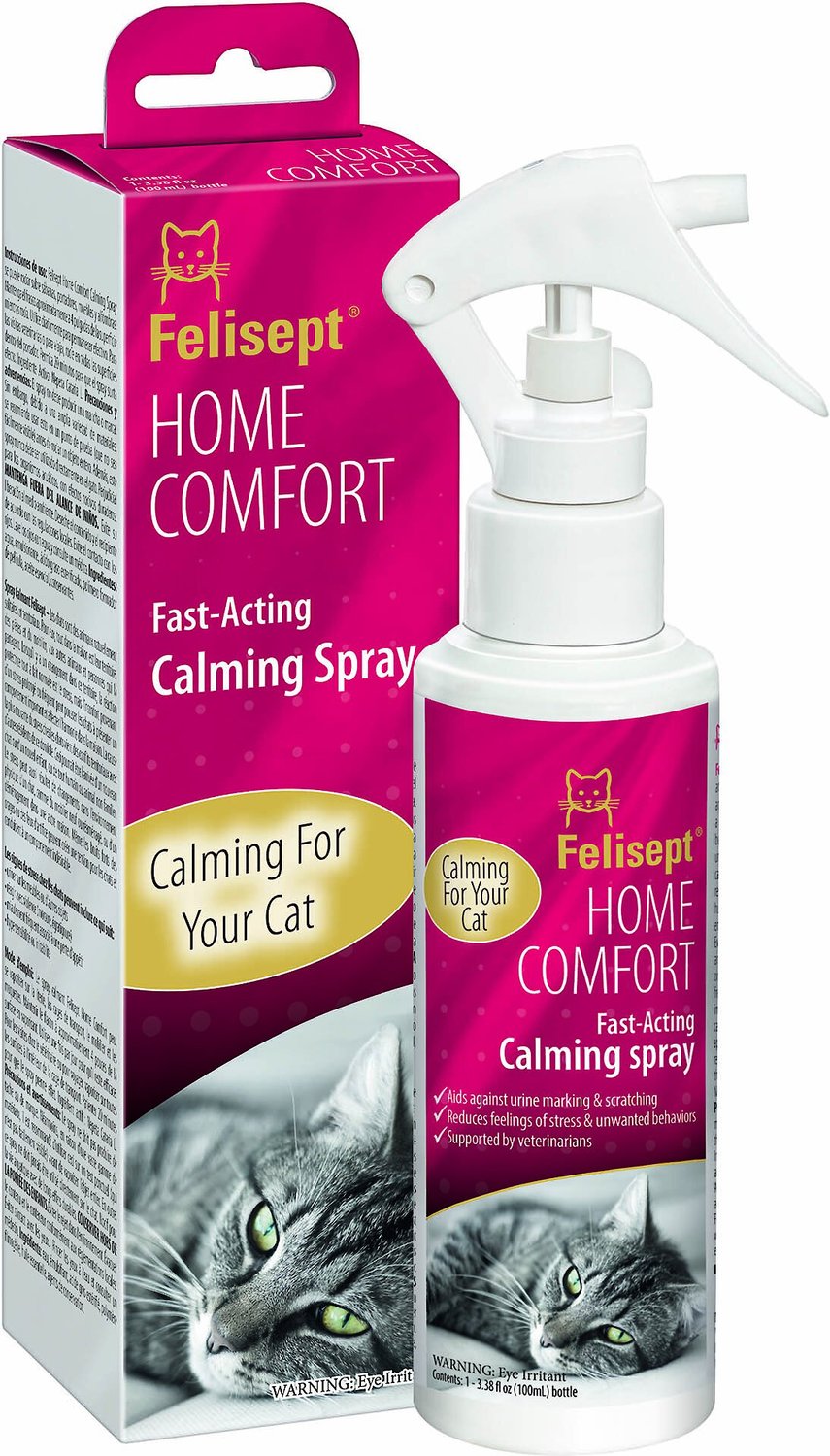 FELISEPT Home Comfort Cat Calming Spray, 3.38oz bottle