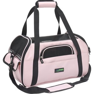 Jespet Soft-Sided Dog & Cat Carrier Bag, Pink, 19-in