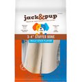 Jack & Pup Bully Stick Stuffed Bone Dog Treat, 2 pack, 3-4-in