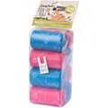 ZippyPaws Pick-Up Unscented Roll Dog Poop Bags, Pink/Blue, 120 count