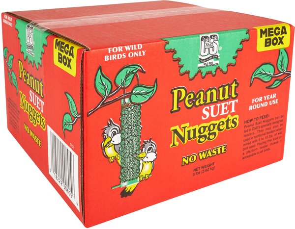 C&S Peanut Suet Nuggets Wild Bird Food, 8-lb box slide 1 of 6