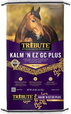 Tribute Equine Nutrition Kalm 'N EZ GC Plus Low-NSC, Joint Support Horse Feed, slide 1 of 1