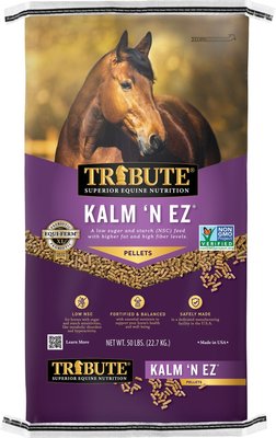 Tribute Equine Nutrition Kalm 'N EZ Pellet Low-NSC, Non-GMO Horse Feed, slide 1 of 1
