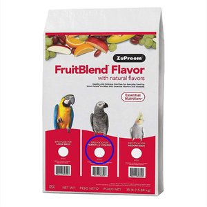 ZuPreem FruitBlend Flavor Parrot & Conure Food, 35-lb bag