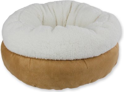 All For Paws Donut Cat Bed, Tan, slide 1 of 1