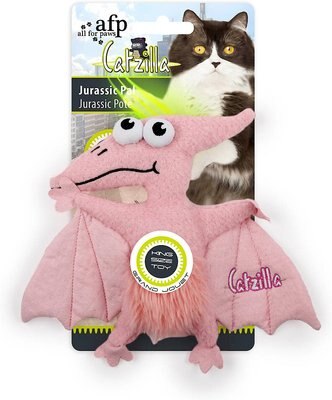 All For Paws Catzilla Jurassic Pal Cat Toy, Character Varies, slide 1 of 1
