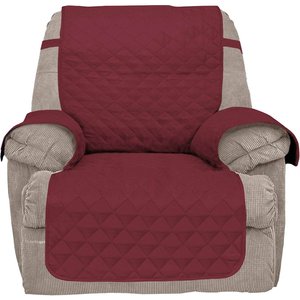 Bone Dry Reversible Recliner Cover, Cranberry