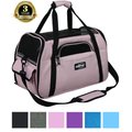EliteField Soft-Sided Airline-Approved Dog & Cat Carrier Bag, Pink, 19-in