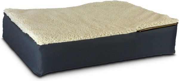 Snoozer Pet Products Super Orthopedic Pillow Dog Bed w/Removable Cover, Gunmetal, Large slide 1 of 3