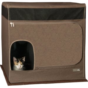 Pet Gear Pro Pawty Cat Litter Box Cover, Espresso
