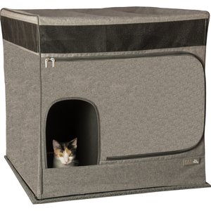 Pet Gear Pro Pawty Cat Litter Box Cover, Soft Charcoal