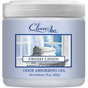 Clear Air Fresh Linen Odor Absorbing Solid Gel, 15-oz jar