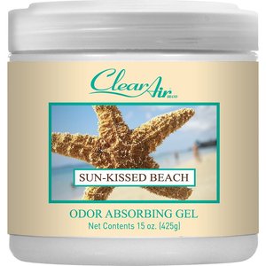 Clear Air Odor Sun Kissed Beach Absorbing Solid Gel, 15-oz jar