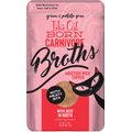 Tiki Cat Broths Beef in Broth with Meaty Bits Grain-Free Wet Cat Food Topper, 1.3-oz pouch, case of 12