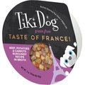 Tiki Dog Taste of France Beef, Potatoes & Burgundy Recipe in Broth Grain-Free Wet Dog Food, 3-oz cup, case of 4