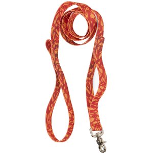 West Paw Outings Polyester Dog Leash, Zebra Firel, 5-ft long, 1-in wide