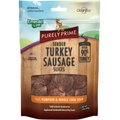 Emerald Pet Purely Prime Tender Turkey Sausage Pumpkin & Chia Chicken-Free Dog Treats, 3-oz bag