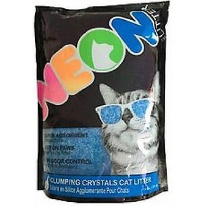 NEON Litter Unscented Clumping Crystal Cat Litter, 4-lb bag, Blue