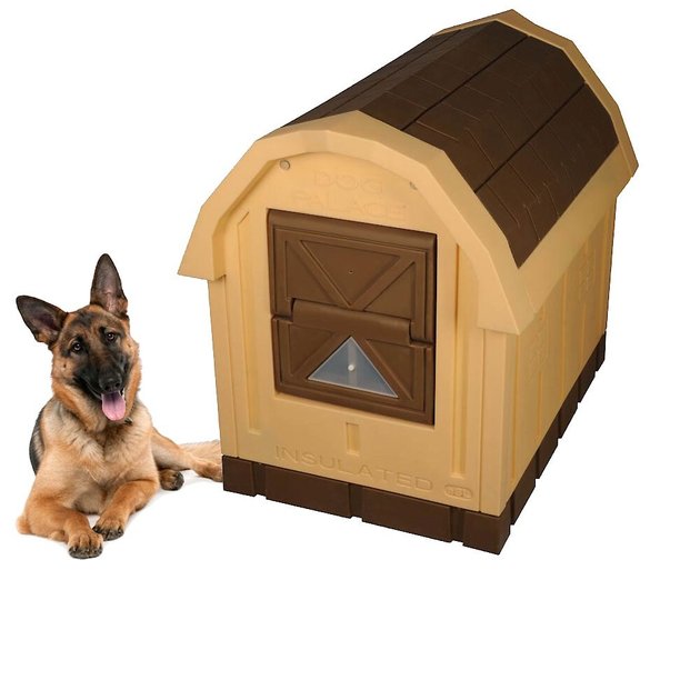 Dog Palace House Brown Tan Chewy Com, Rural King Heated Pet Bed