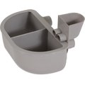 Petmate No-Spill Double Diner Plastic Kennel Dog Bowl, 1.6-cup