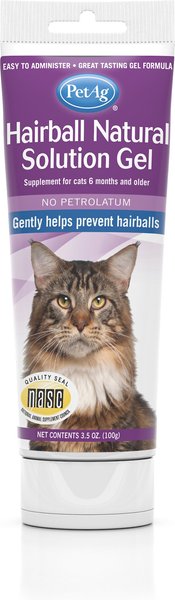 PetAg Hairball Natural Solution Chicken Flavored Hairball Control Supplement for Cats, 3.5-oz tube slide 1 of 1
