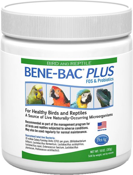 PetAg Bene-Bac Plus Bird & Reptile Supplement, 10-oz bottle slide 1 of 1