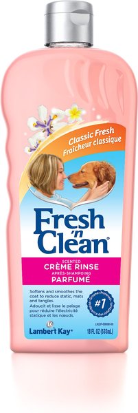 PetAg Fresh 'n Clean Scented Crème Dog Rinse, Classic Fresh Scent, 18-oz bottle slide 1 of 1