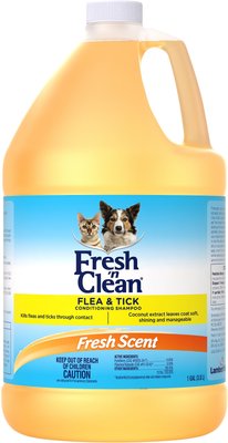 PetAg Fresh 'n Clean Flea & Tick Conditioning Dog & Cats Shampoo, Classic Fresh Scent, 1-gal bottle, slide 1 of 1