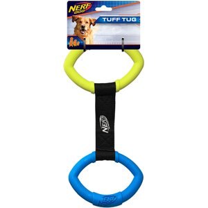 Nerf Dog Tuff Tug Two Ring Strap Dog Toy