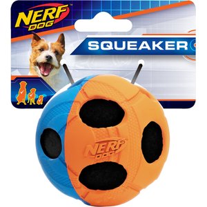 Nerf Dog Squeaker Bash Tennis Ball Dog Toy, 2.5-in