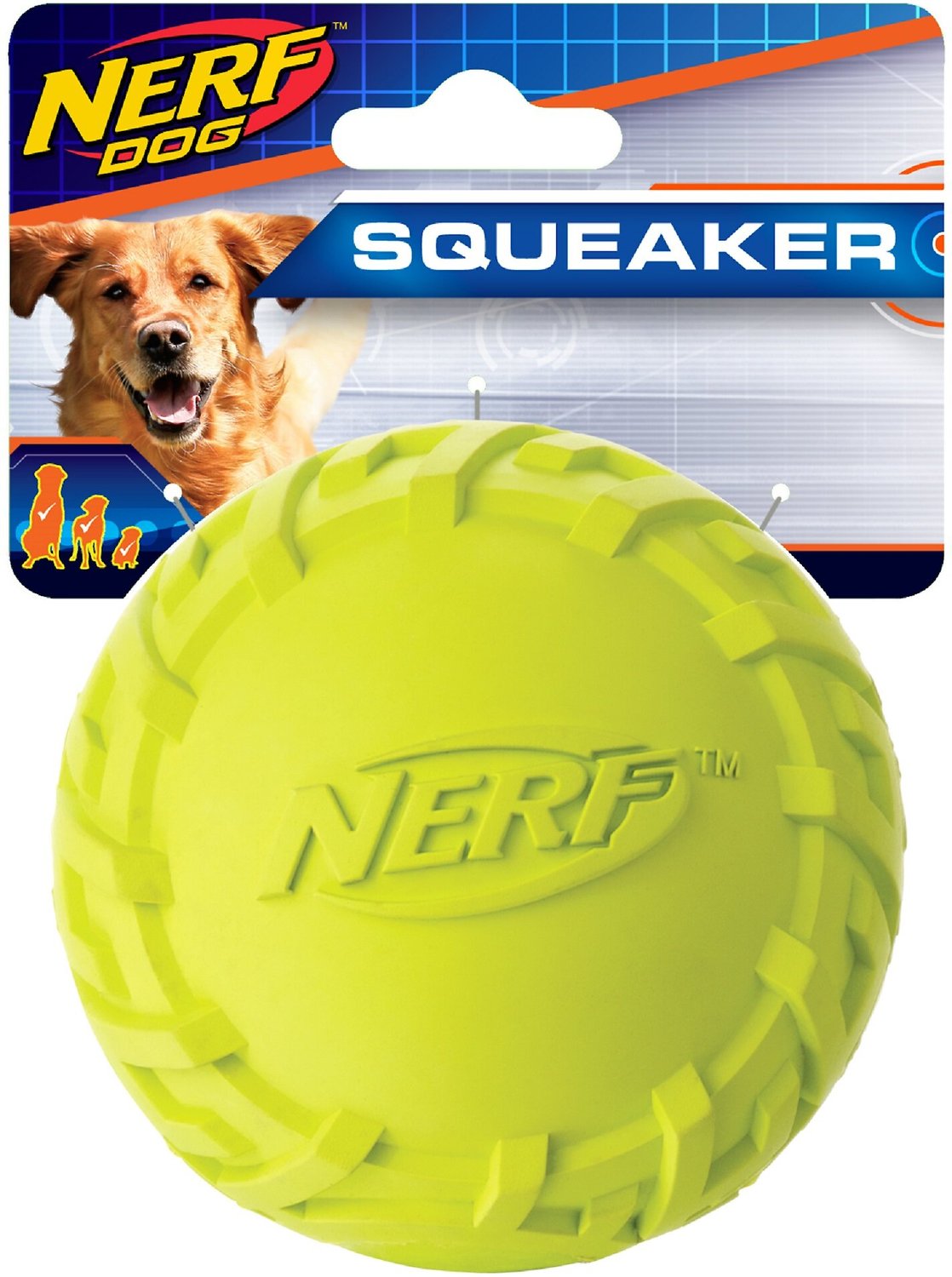 Large Nerf Dog Squeak Ball