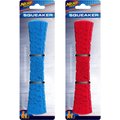 Nerf Dog Squeaker Tire Stick Dog Toy, Blue/Red, 2 count