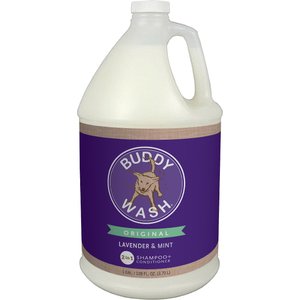 Buddy Wash Original Lavender & Mint Dog Shampoo & Conditioner, 1-gal bottle
