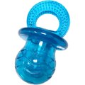 fouFIT Paci Chew Pacifier Squeaky Dog Toy, Blue, Small