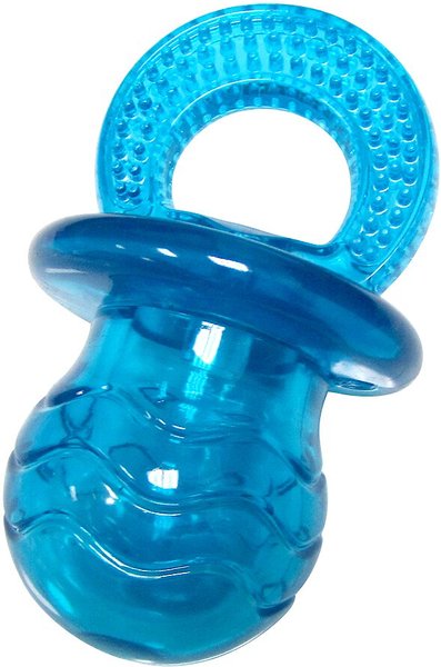 fouFIT Paci Chew Pacifier Squeaky Dog Toy, Blue, Large slide 1 of 1
