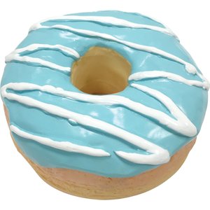 fouFIT Donut Squeaky Dog Chew Toy, Blue
