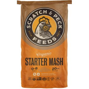 Scratch & Peck Feeds Naturally Free Organic Starter Chicken & Duck Feed, 40-lb bag