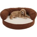 Carolina Pet Orthopedic Sleeper Bolster Dog Bed w/Removable Cover, Chocolate, Small