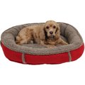 Carolina Pet Comfy Cup Bolster Dog Bed w/Removable Cover, Red, Small