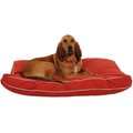 Carolina Pet Classic Canvas Jamison Memory Foam Pillow Dog Bed w/Removable Cover, Red, Large