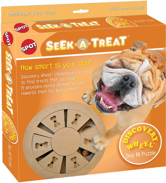 Ethical Pet Seek-A-Treat Discovery Wheel Puzzle Dog Toy slide 1 of 3