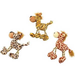 Ethical Pet Safari Pals Squeaky Plush Dog Toy, Character Varies