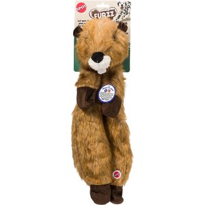 Ethical Pet Furzz Beaver Squeaky Plush Dog Toy, 20-in