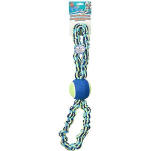 Ethical Pet Colorful Rope Bungee Dog Toy, Green, 23-in