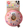 Ethical Pet Fun Food Donut Squeaky Plush Dog Toy