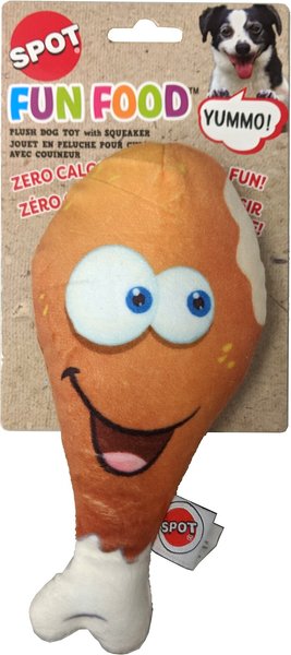Ethical Pet Fun Food Chicken Leg Squeaky Plush Dog Toy slide 1 of 1